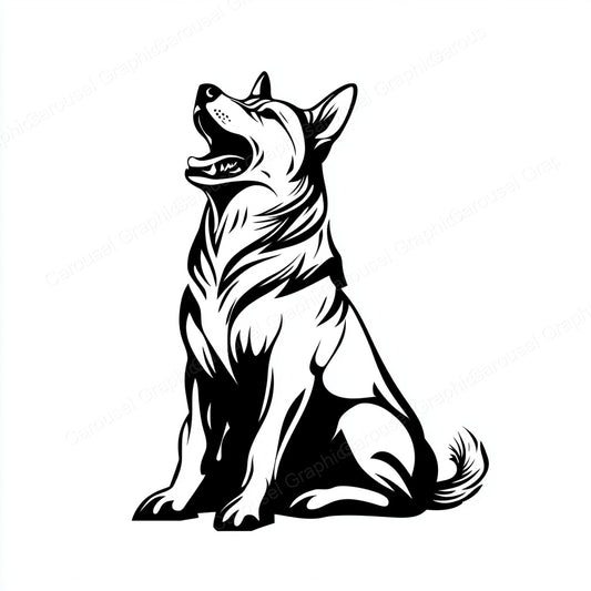 German Shepherd Vector Graphic preview
