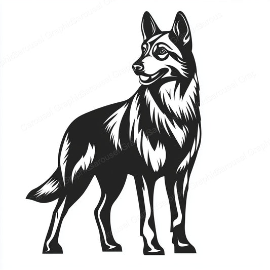 German Shepherd Vector Graphic preview