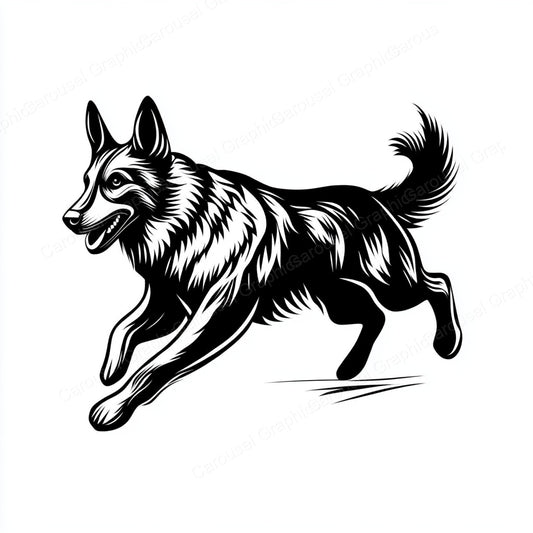 German Shepherd Vector Graphic preview