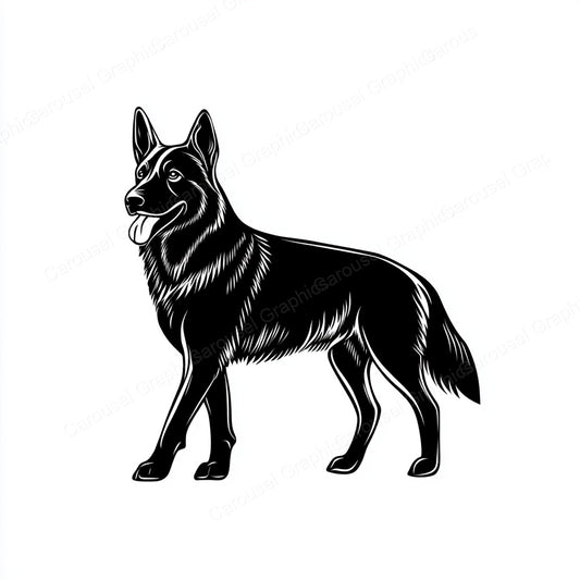 German Shepherd Vector Graphic preview
