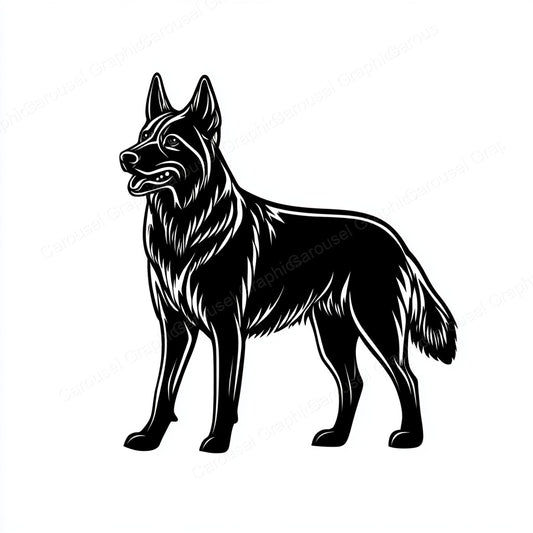 German Shepherd Vector Graphic preview