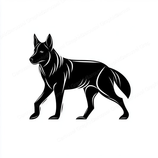 German Shepherd Vector Graphic preview
