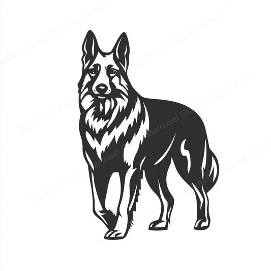 German Shepherd Vector Graphic preview