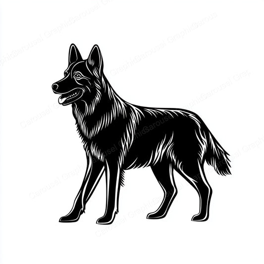 German Shepherd Vector Graphic preview