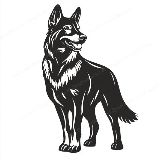 German Shepherd Vector Graphic preview