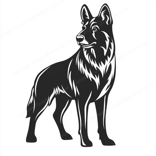 German Shepherd Vector Graphic preview