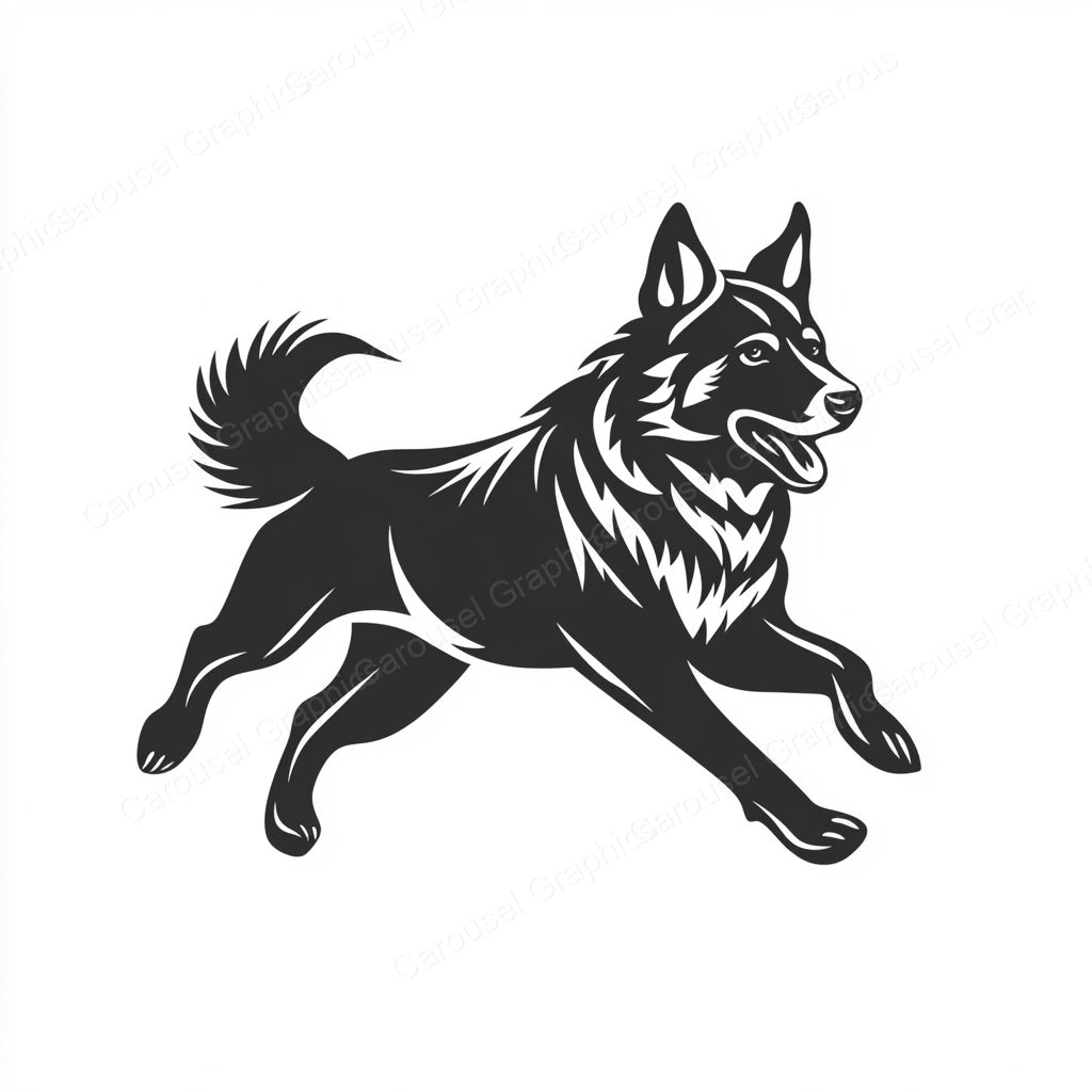 German Shepherd Vector Graphic preview