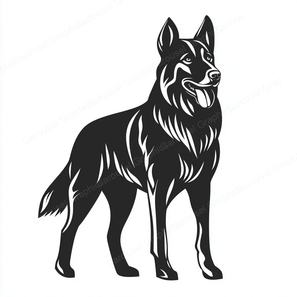 German Shepherd Vector Graphic preview