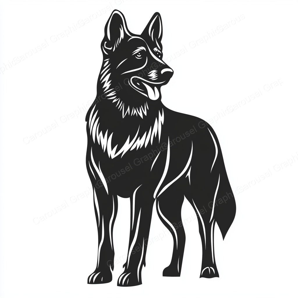 German Shepherd Vector Graphic preview