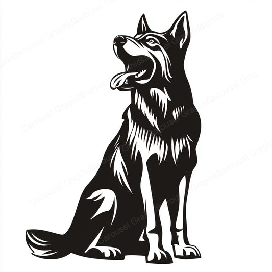 German Shepherd Vector Graphic preview