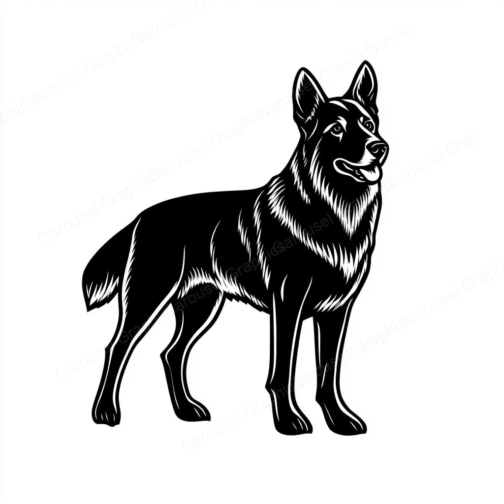 German Shepherd Vector Graphic preview