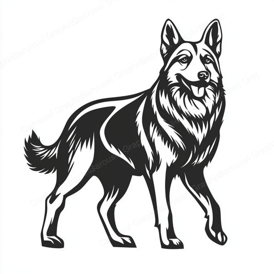 German Shepherd Vector Graphic preview