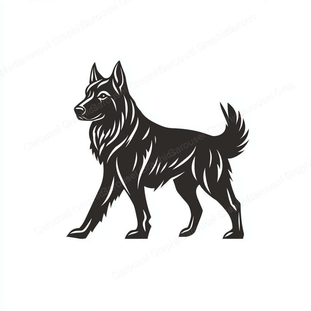 German Shepherd Vector Graphic preview