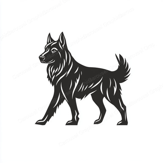 German Shepherd Vector Graphic preview