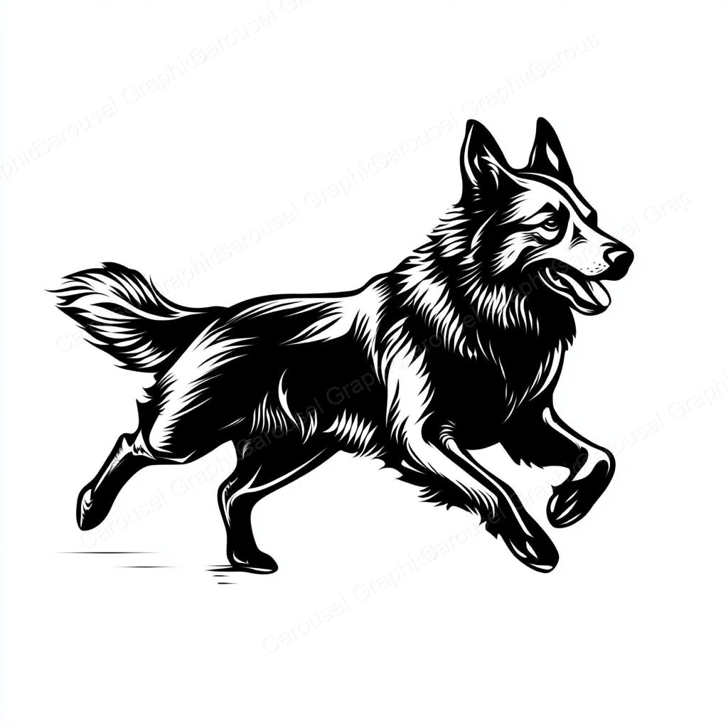 German Shepherd Vector Graphic preview