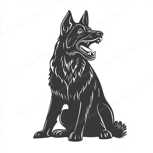 German Shepherd Vector Graphic preview