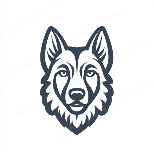 German Shepherd Vector Graphic preview