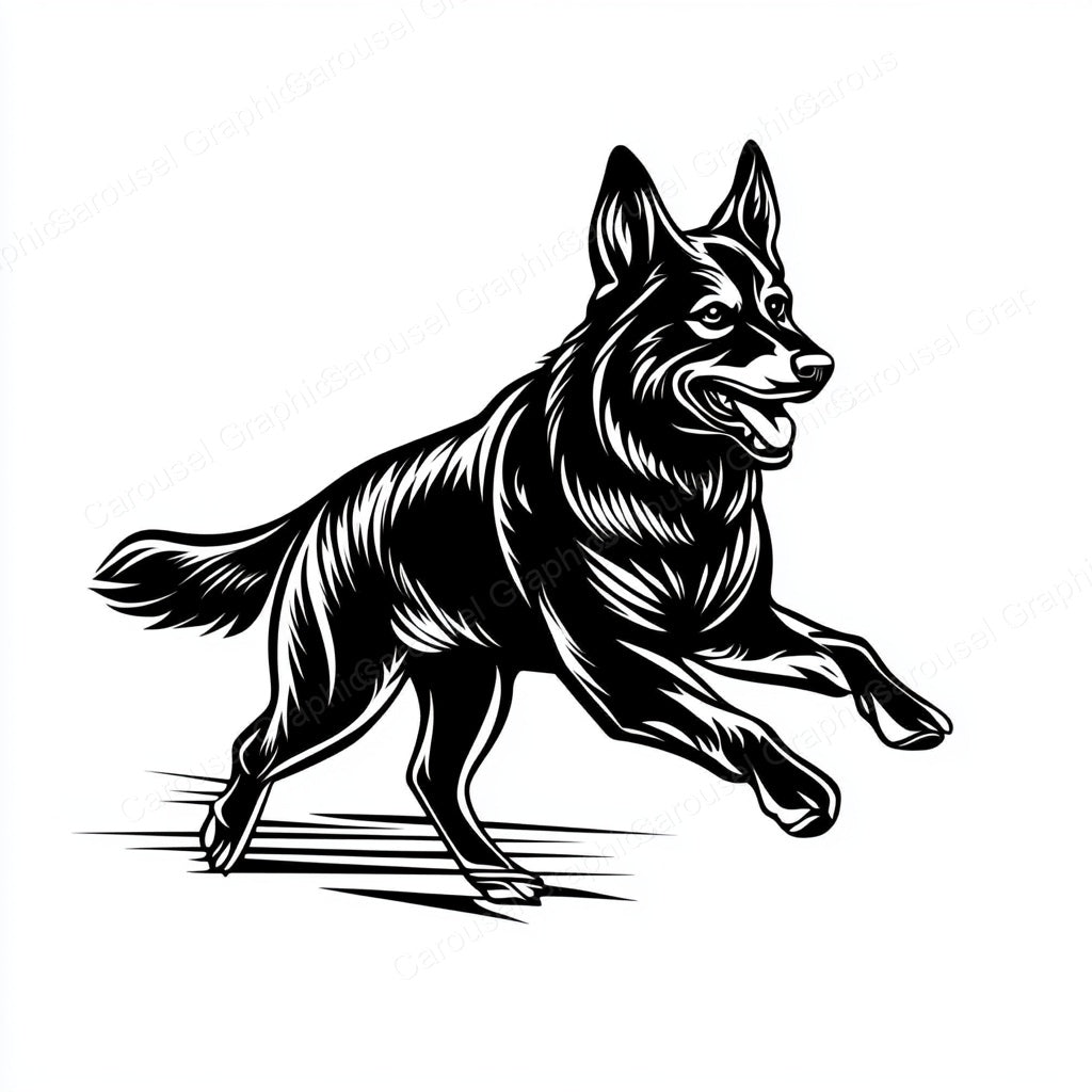 German Shepherd Vector Graphic preview