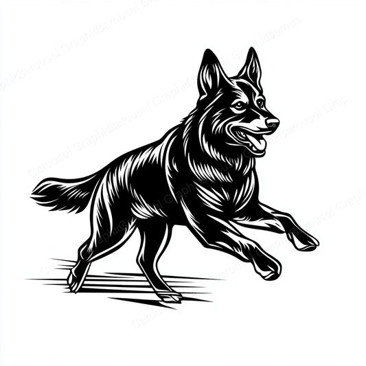 German Shepherd Vector Graphic preview