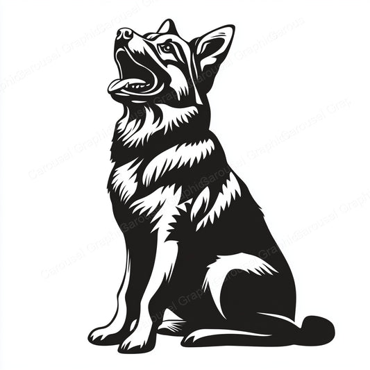 German Shepherd Vector Graphic preview