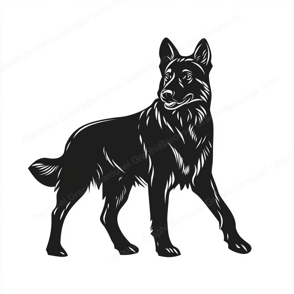 German Shepherd Vector Graphic preview