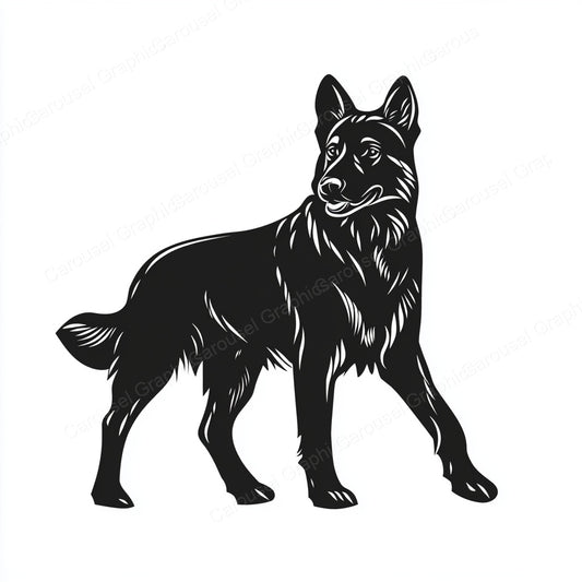 German Shepherd Vector Graphic preview