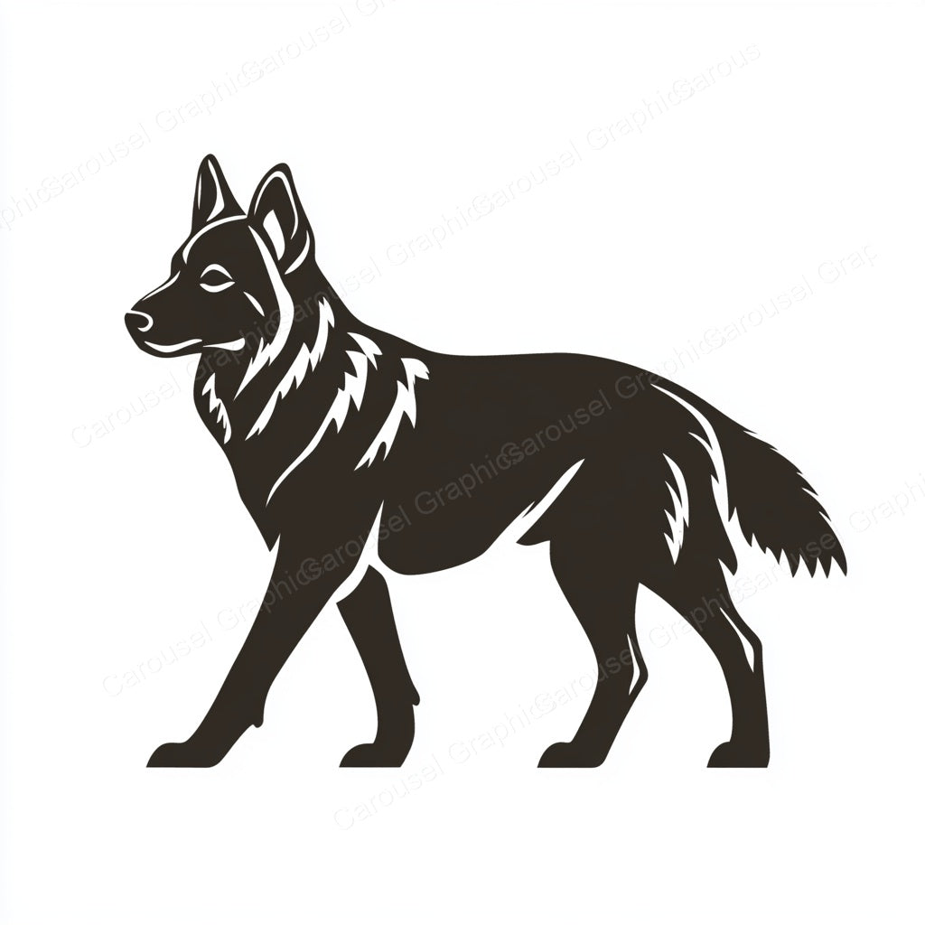 German Shepherd Vector Graphic preview