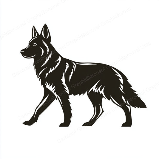 German Shepherd Vector Graphic preview