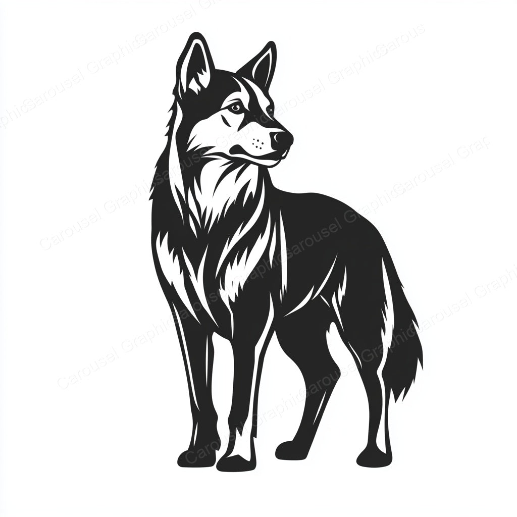 German Shepherd Vector Graphic preview