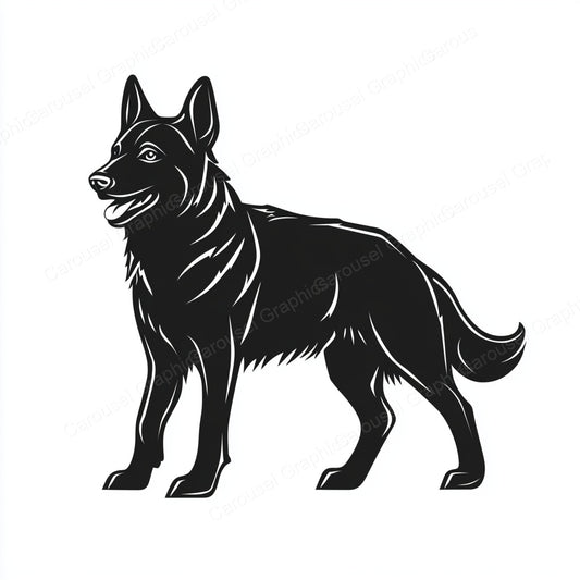 German Shepherd Vector Graphic preview