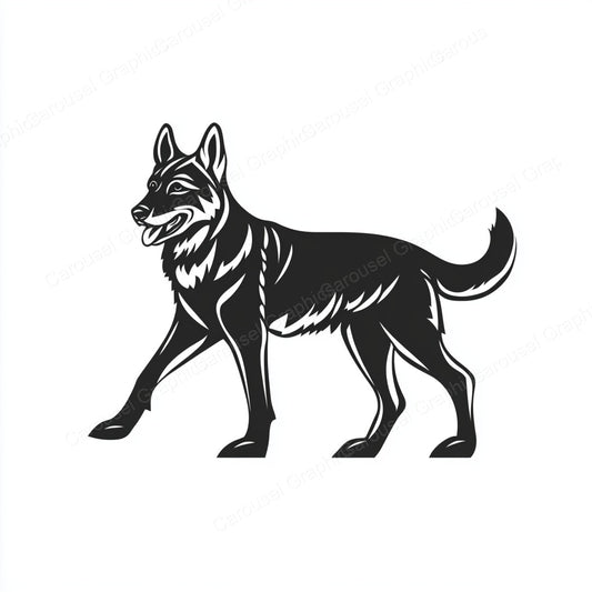 German Shepherd Vector Graphic preview