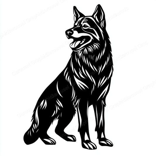 German Shepherd Vector Graphic preview
