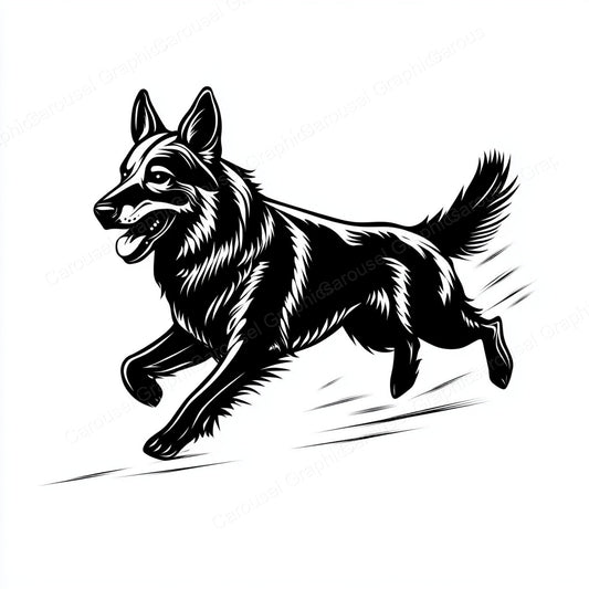 German Shepherd Vector Graphic preview