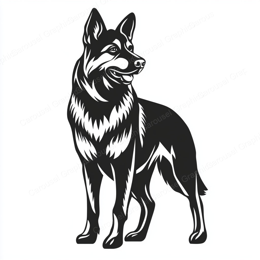 German Shepherd Vector Graphic preview
