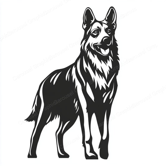 German Shepherd Vector Graphic preview