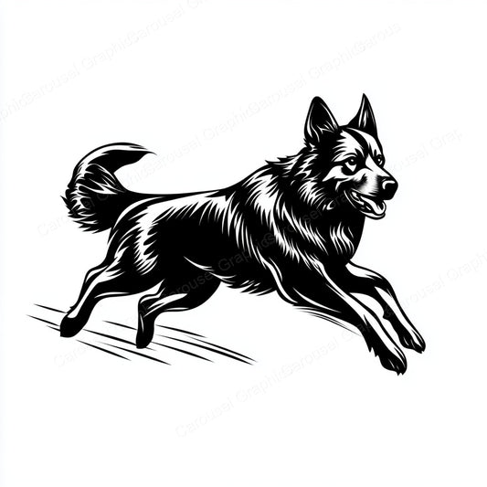German Shepherd Vector Graphic preview