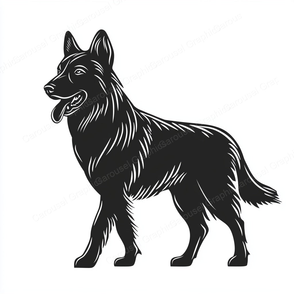 German Shepherd Vector Graphic preview