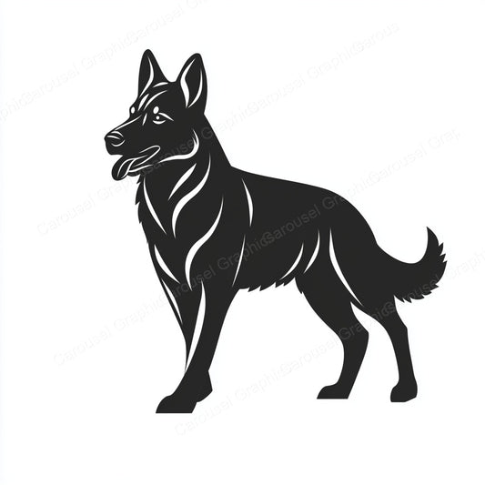 German Shepherd Vector Graphic preview