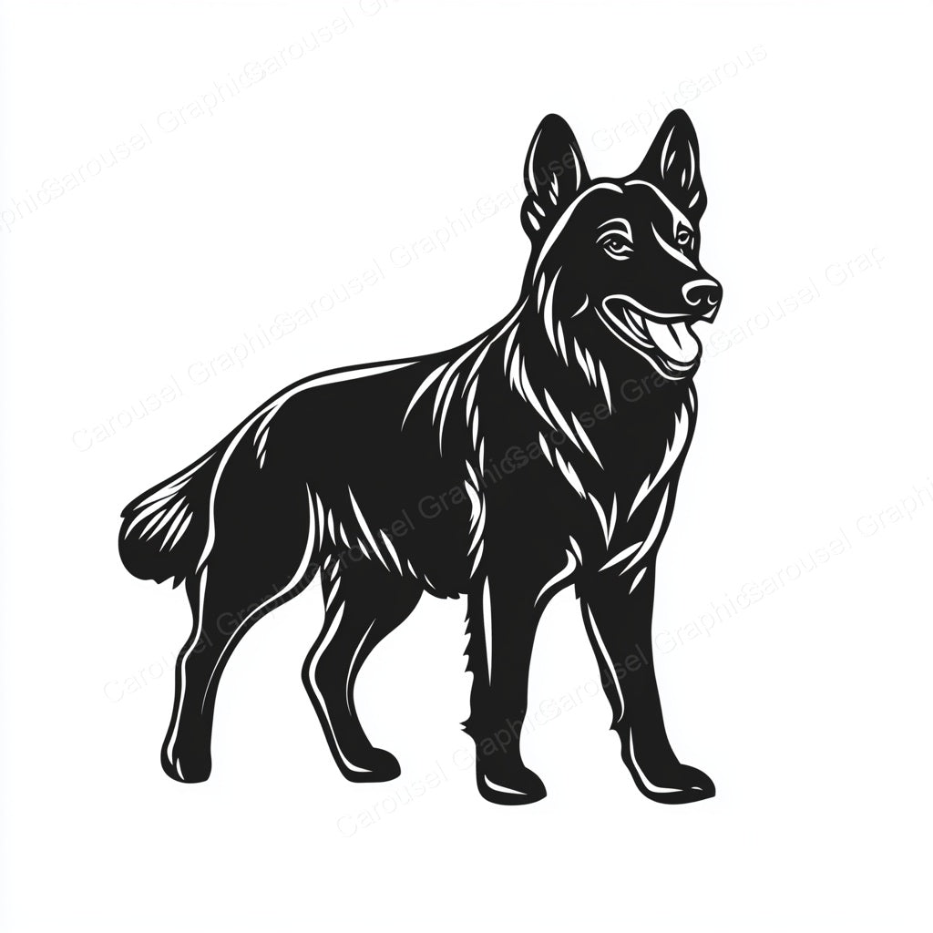 German Shepherd Vector Graphic preview