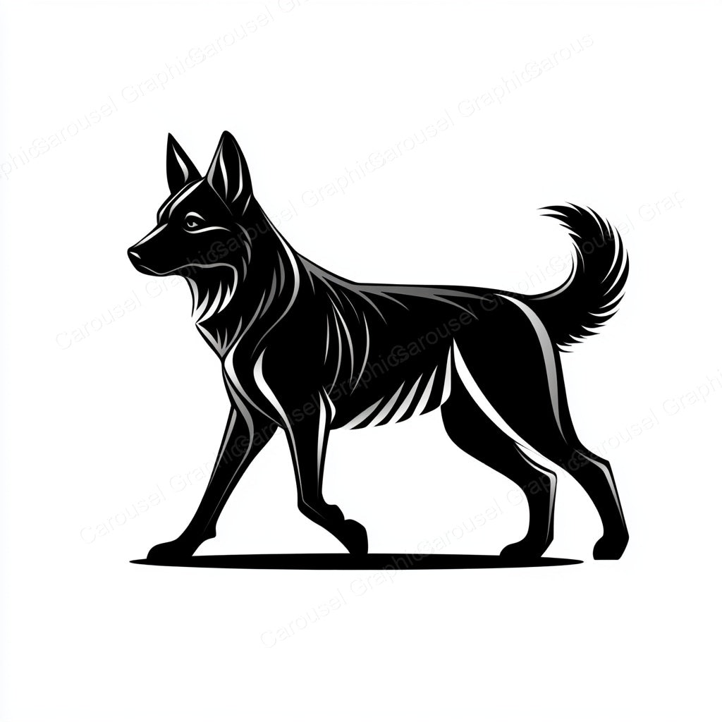 German Shepherd Vector Graphic preview