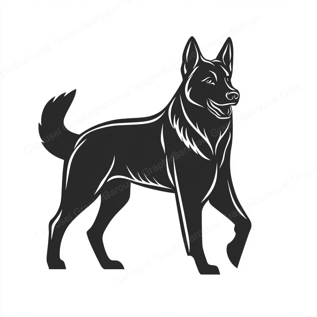 German Shepherd Vector Graphic preview