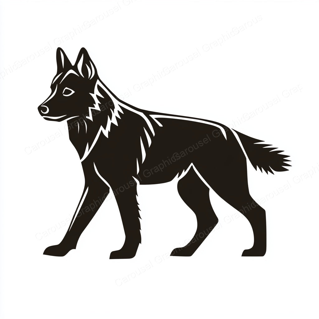 German Shepherd Vector Graphic preview