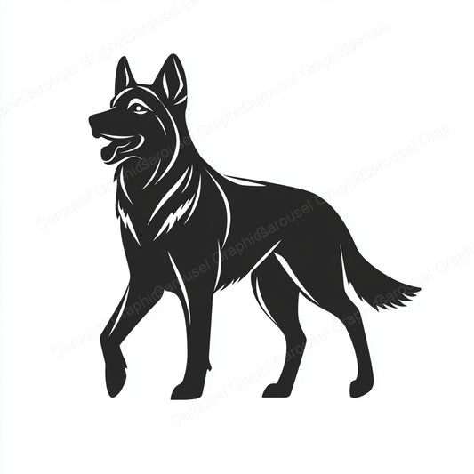 German Shepherd Vector Graphic preview