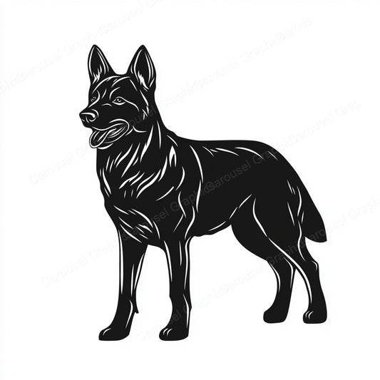 German Shepherd Vector Graphic preview