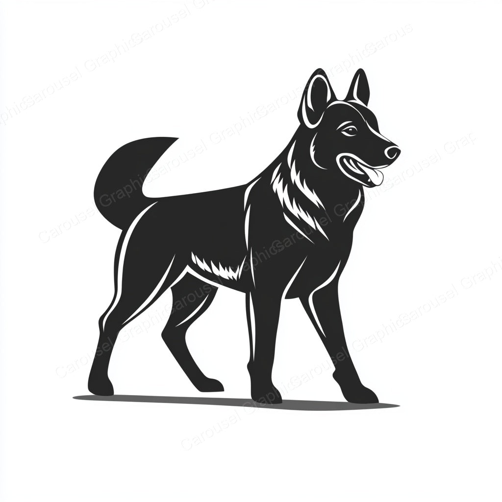 German Shepherd Vector Graphic preview