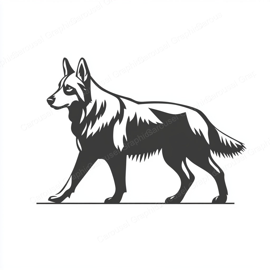 German Shepherd Vector Graphic preview