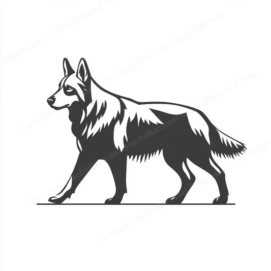 German Shepherd Vector Graphic preview