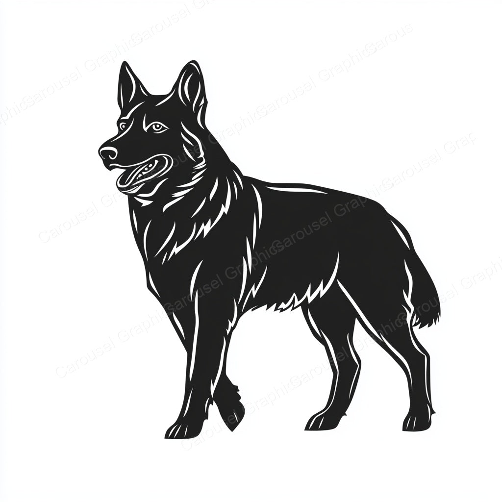 German Shepherd Vector Graphic preview