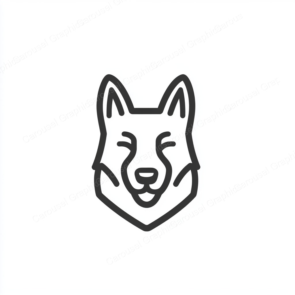 German Shepherd Vector Graphic preview