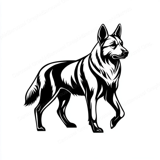 German Shepherd Vector Graphic preview